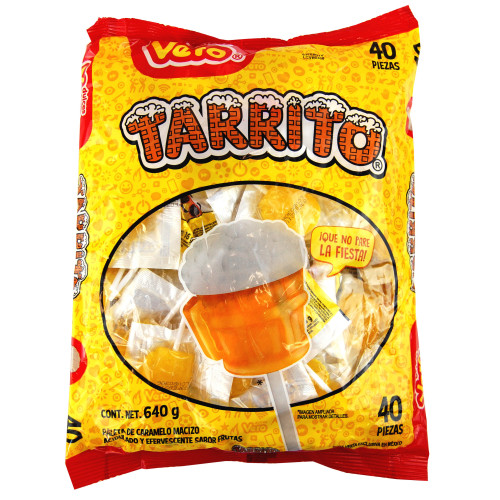 Tarrito Beer Lolipop Bag | Mexican Beer Shaped Fruit Flavoured
